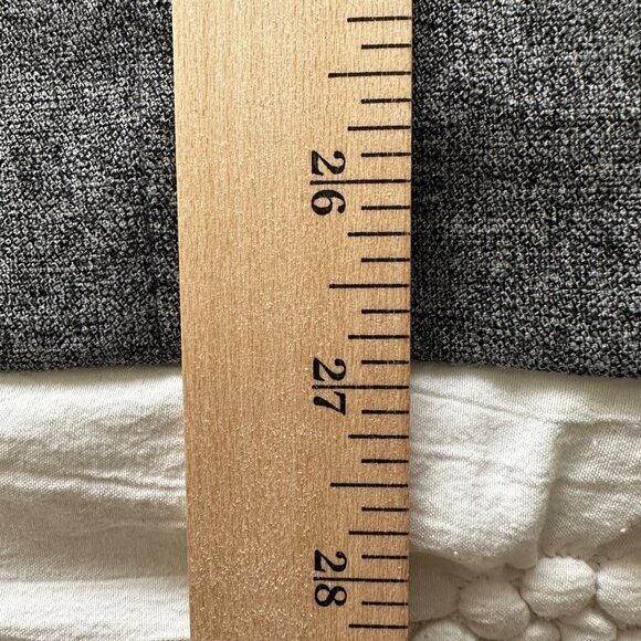 Banana Republic Women's Gray Midi Pencil Skirt Lined SZ 6 Side Slit Zip Accent - Picture 8 of 10